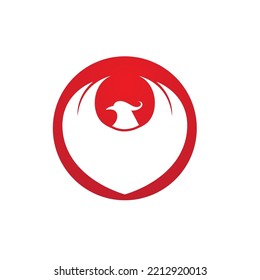Phoenix Vector Icon Illustration logo
