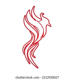 Phoenix Vector Icon Illustration logo