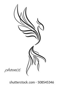 phoenix vector icon logo