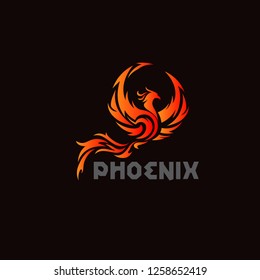 Phoenix Vector Illustration Stock Vector (Royalty Free) 1258652419 ...