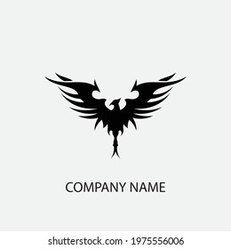 phoenix vector illustration design icon logo template