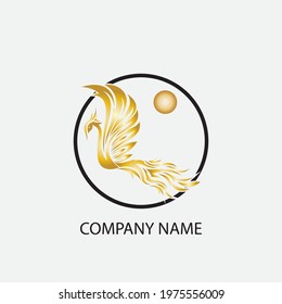 phoenix vector illustration design icon logo template