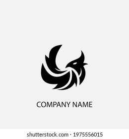 phoenix vector illustration design icon logo template