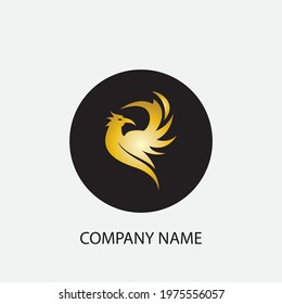 phoenix vector illustration design icon logo template