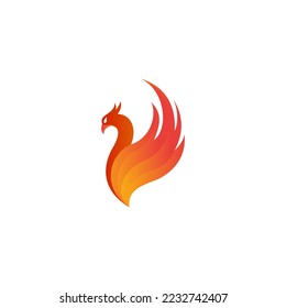 phoenix vector illustration for an icon,symbol or logo. phoenix template logo