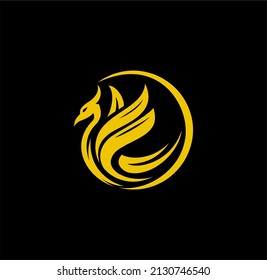 phoenix vector illustrations Golden, for Game, team, Military, Company and other