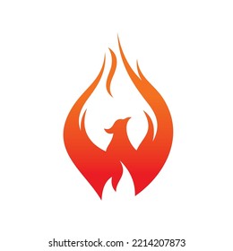 Phoenix Vector Logo Design Template