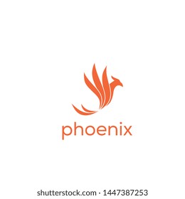 phoenix vector logo graphic abstract template download