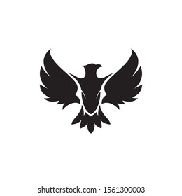 Phoenix Vector Silhouette Logo Template Stock Vector Royalty Free