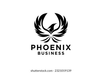 Phoenix wing logo animal abstract. Logo designs template vector illustration