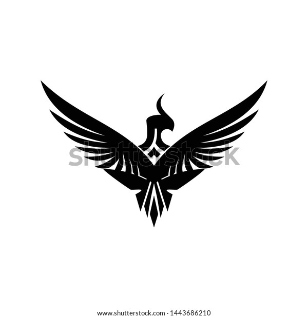 Phoenix Wing Logo Template Stock Vector (Royalty Free) 1443686210 ...