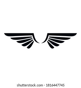 Phoenix wings icon. Simple illustration of phoenix wings vector icon for web design isolated on white background
