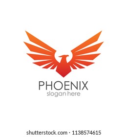 Phoenix Wings Logo In Vector