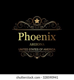 Phoenix,Arizona.Vintage frame.
