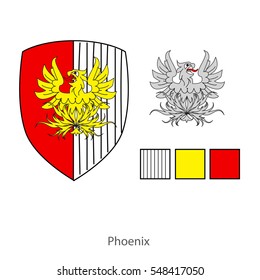 Phoenixor gules heraldic 