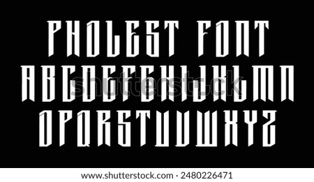 Pholest horror display font. Heavy stroke, vintage character with alternates. To give you an extra creative work. Pholest display font support multilingual language.