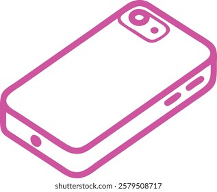 I phone 16 pro max outline in colorful background