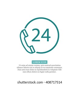 Phone 24 Icon