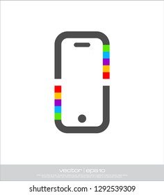 phone abstract logo template