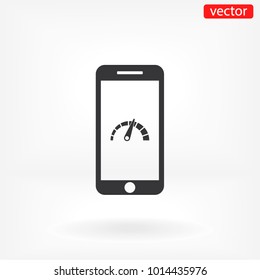 phone acceleration icon vector