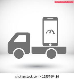 phone acceleration icon vector