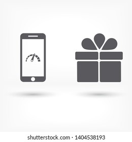 phone acceleration icon vector . Illustration design
