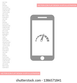 phone acceleration icon vector . Lorem Ipsum Illustration design