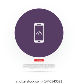 phone acceleration icon vector . Lorem Ipsum Illustration design