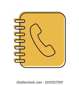 phone agend isolated icon