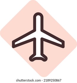Phone airplane mode, illustration, vector on a white background.