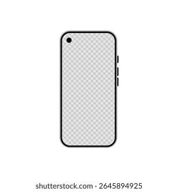 Telefoon, Android smartphone iconen, zwart-wit modellen smartphone, mobiele telefoon met leeg scherm, smartphone mockup vooraanzicht, mobiele telefoon, ui, ux.