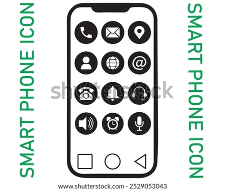 phone application icon illustration EPS 10