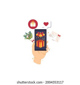 iconos de aplicación de teléfono manos interfaz de usuario