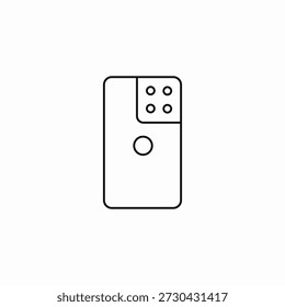 Vector de señal de icono de cámara trasera de teléfono