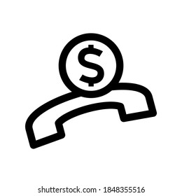 phone banking icon or logo isolated sign symbol vector illustration - high quality black style vector icons
