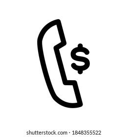 phone banking icon or logo isolated sign symbol vector illustration - high quality black style vector icons
