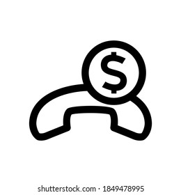 phone banking icon or logo isolated sign symbol vector illustration - high quality black style vector icons
