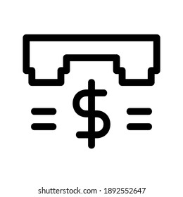 Phone Banking icon or logo isolated sign symbol vector illustration - high quality black style vector icons

