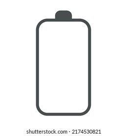 Phone battery charge status flat symbol. Charge or recharge indicator, power loading isolated vector illustration. Smartphone UI symbol