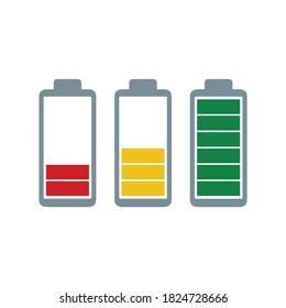 phone battery icon, battery vector, battery charging
