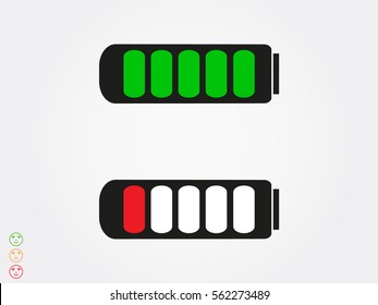 phone battery icon, vector illustration eps10
