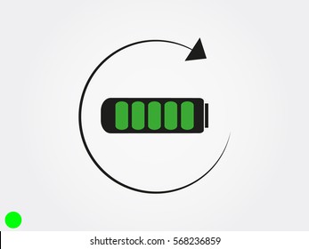 phone battery icon, vector illustration eps10