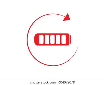 phone battery icon, vector illustration eps10
