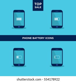 Phone battery icons