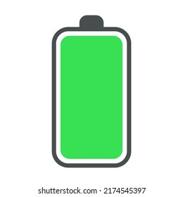 Phone Battery Status Flat Symbol Charge Stock Vector (Royalty Free ...