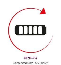 Phone Battery, vector icon, eps10
