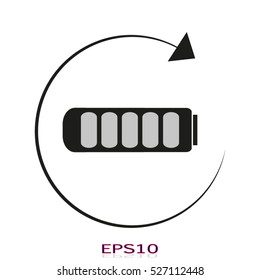 Phone Battery, vector icon, eps10