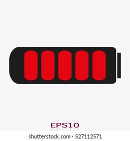 Phone Battery, vector icon, eps10