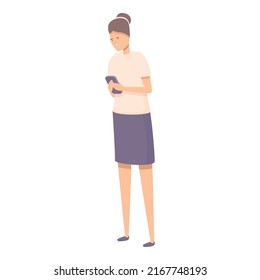 Telefon-Benchmark-Test Symbol-Cartoon-Vektorgrafik. Kosteneffizienz. Qualitätseinheit