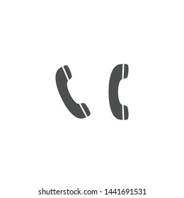 Phone black glyph vector simple icon. Dial old telephone, contact or call button pictogram.